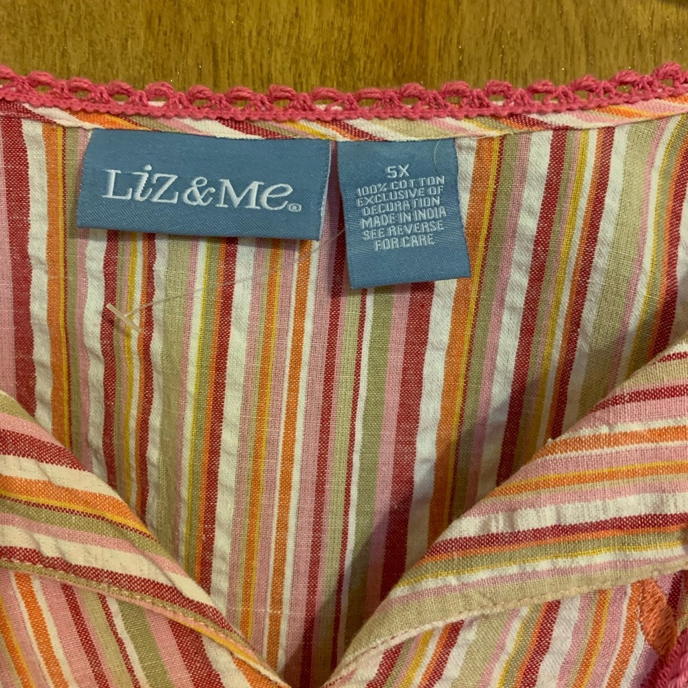 Liz and Me casual shirt. Size 5x